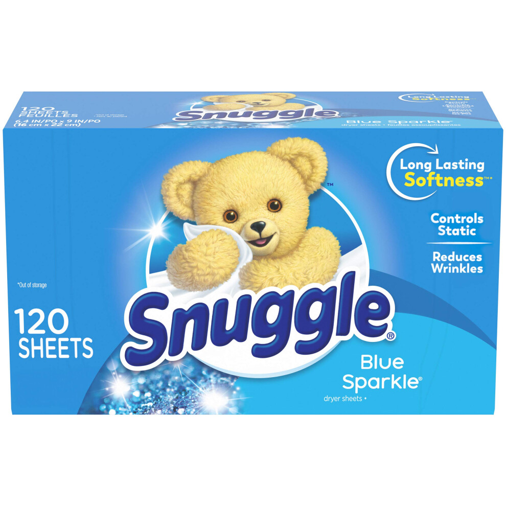 Toallitas Suavizantes Para Secadora Snuggle Blue Sparkle (120 Unidades)-image
