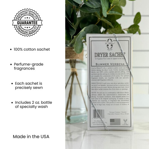 Le Blanc Doble Pack de Sachets para Secadora Verbena de Verano 2