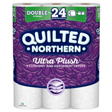 Papel higi   nico ultra suave acolchado Northern, paquete de 12 rollos dobles equivalentes a 24 rollos regulares