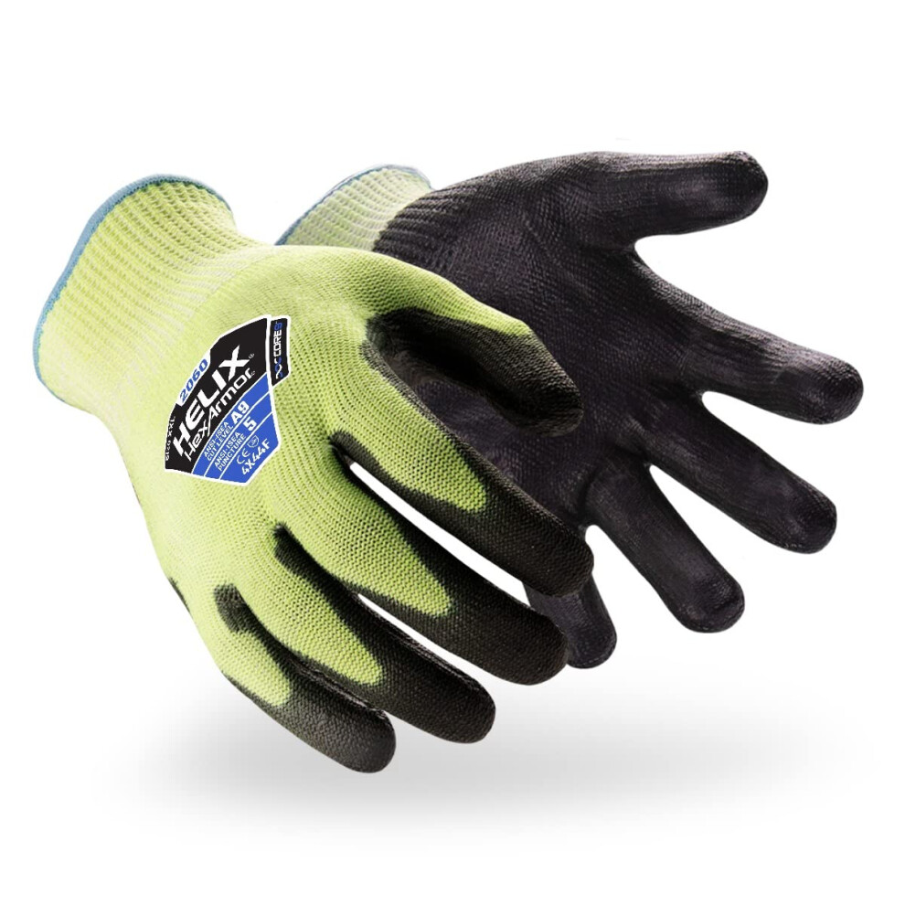 Photos - Safety Equipment HexArmor Cut-Resistant Puncture-Resistant Polyurethane Palm Knit Work Gloves | Helix 2060 | XX-Small 2060-XXS (5)