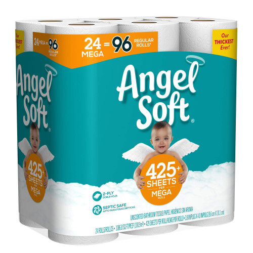 Angel Soft Mega Rolls 24 Count 1