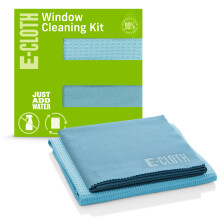 Kit Limpiador de Ventanas E-Cloth - Paño de Limpieza para Ventanas y Cristales, Sin Rayas con Solo Agua