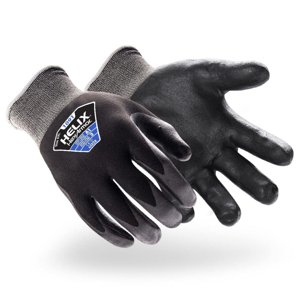 Photos - Safety Equipment HexArmor Cut-Resistant Puncture-Resistant Nitrile Palm Knit Work Gloves | Helix 1091 | X-Large 1091-XL (10)