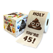 Impreso TP Holy You're 45 Birthday Paper Gift - 45th Bday Party Funny Birthday Gift Joke Paper Papel Papel Papel Papel Iniciado de la novela de c