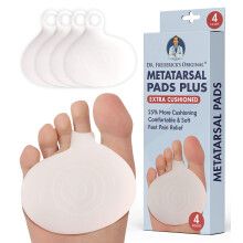 Dr. Frederick's Original Metatarsal Pads Plus - 4 pezzi - Sollievo dal dolore dell'avampiede - Cuscinetti per la pianta del piede - Cuscino per i