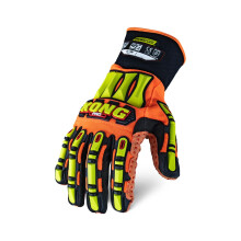 Ironclad Schnittfeste Arbeitshandschuhe f   r Herren, Orange     Gelb, TPR, Gro   , 1 St   ck, US