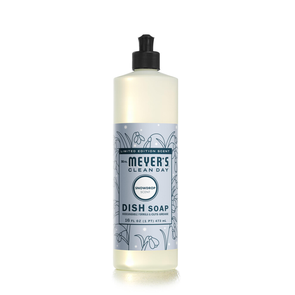 ?A?A??St???? T?? ????A? ????E? Mrs. Meyer's Clean Day Liquid Dish Soap Biodegradable Formula Snowdrop 16 Fl. Oz
