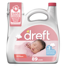 Dreft Stufe 1: Fl   ssigwaschmittel f   r Neugeborene, 89 Waschladungen, 128 fl oz, 1 Wahl der Kinder   rzte