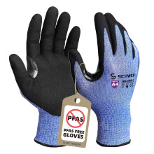 Schwer AIR-SKIN Cut Resistant Gloves AR3900 with Extreme Lightweight & Thin ANSI A4 Wire Metal Gloves for Refined Work Touch-screen Fiberglass-free