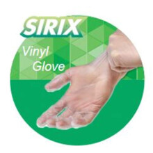 Sirix Vinylhandskar Pulverfria Medium 100 Per Box klar (SCPFVGFH04-Box)