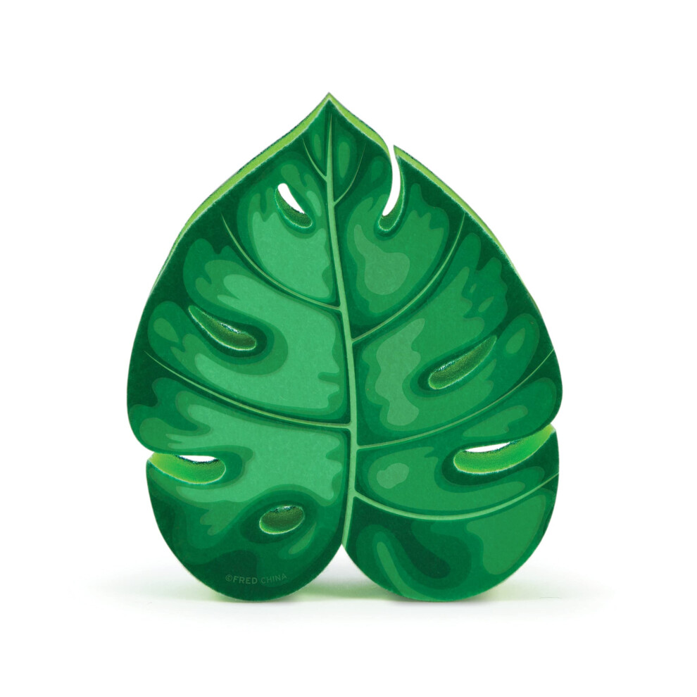 Genuine Fred House Plant Monstera Leaf Kitchen Sponge Multicolor