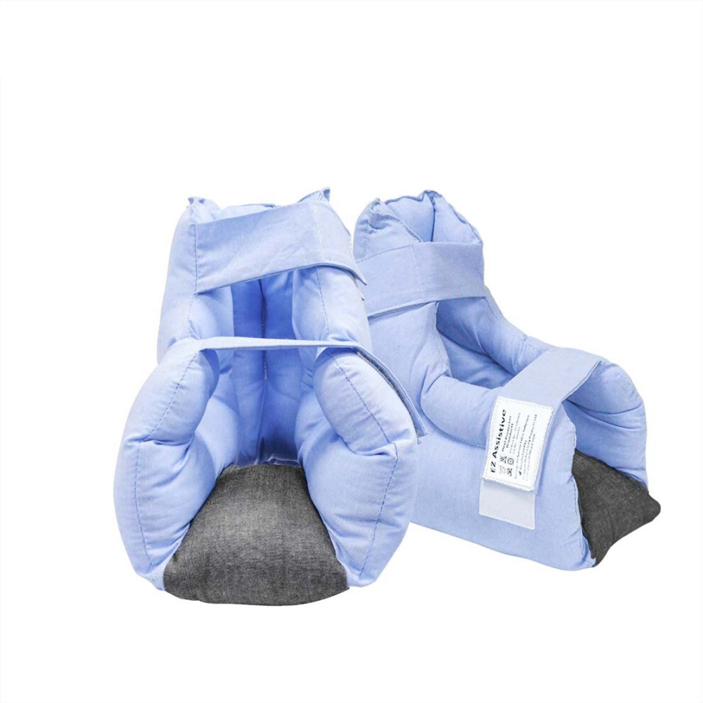 Ez Assistive 2Pcs Heel Protector Cushion Foot Pillow Remove Pressure And Bedsores Heel Protectors For Pressure Sores For Heal Protection