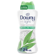 Downy Light Laundry Scent Booster Beads for Washer  Woodland Rain  24 oz  with No Heavy Perfumes