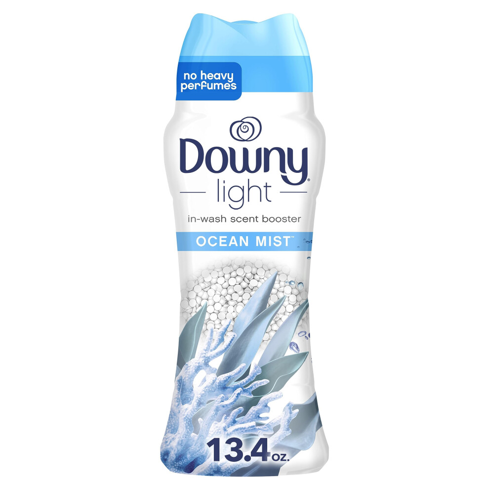 Downy Laundry Scent Booster Beads For Washer Ocean Mist 13.4 Oz With No Heavy Perfumes Light