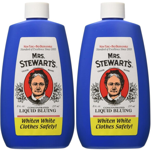 Bluing lichid concentrat Mrs. Stewart, 8 uncii (Pachet de 2)