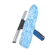 Unger Professional 2-in-1 Squeegee & Scrubber - 10 Window Cleaning Tool - Cleaning Supplies Squeegee for Window Cleaning Commercial & Residential