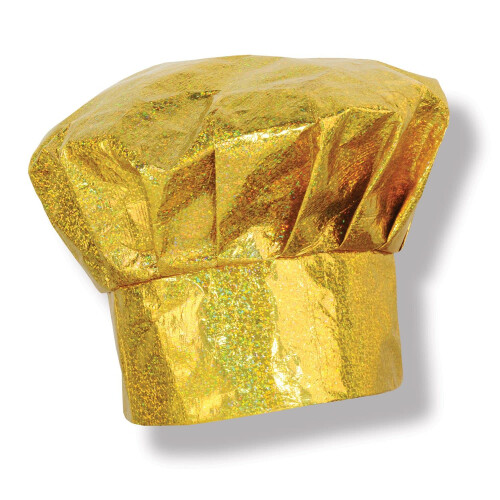 Prismatisk guld kokkehat