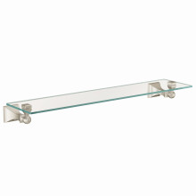 Moen DN8390BN Retreat 22 Zoll breit x 5 Zoll tief, dekoratives Badezimmer-Waschtischregal aus Glas, gebrstetes Nickel