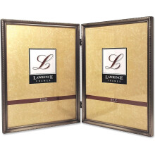 Lawrence Frames Bead Border Design 8x10 Double Pewter