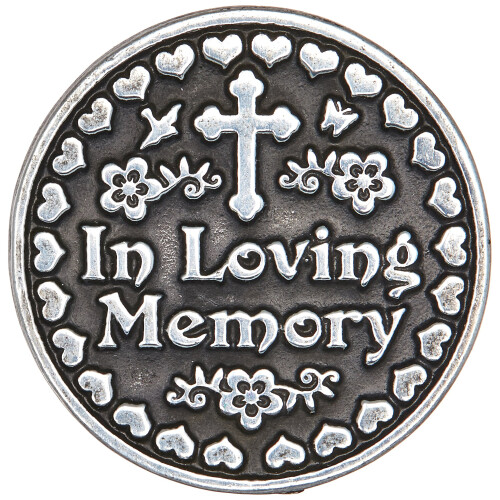 Cathedral Art Loving Memory Pocket Token  1-Inch  Silver  PT141