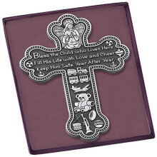 Cathedral Art (Abbey & CA Gift Bless This Boy Baby Cross 5-1/2 tuumaa korkea hopea 0,30"""""" x 3,75""""