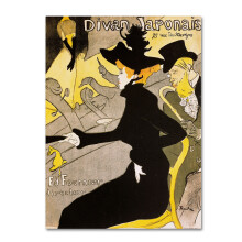 Varumrkeskonst ' Divan Japonais ' Canvaskonst av Henri Toulouse-Lautrec 18x24