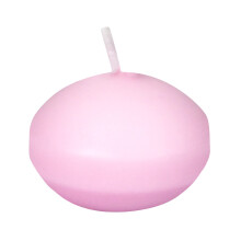 Zest Candle 24-Piece Floating Candles  1.75-Inch  Pink