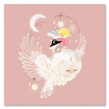 N stenn umenie Oopsy Daisy Night Watch na pl tne, ru ov 25 x 25 cm