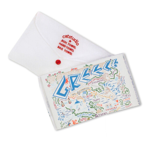 Catstudio Greece Dish Towel 1