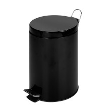 Honey-Can-Do International LLC TRS-05170 Step Trash Can 12-Liter 3-Gal Black