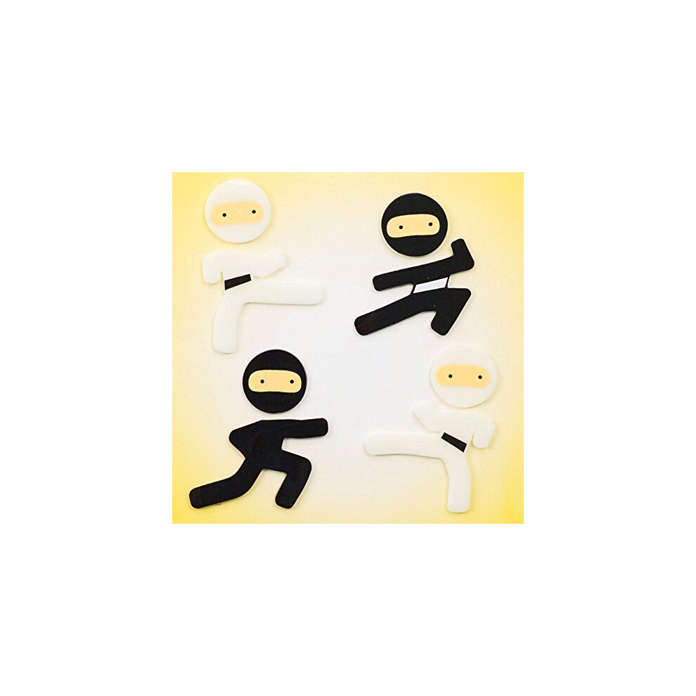 Id   es de d   coration   : autocollants en gel pour fen   tre GelGems Kid Stuff (petit sac Ninjas)