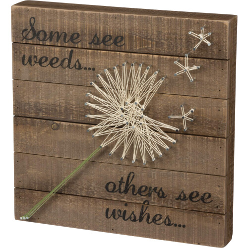 Primitives by Kathy Inset Sign, legno, legno