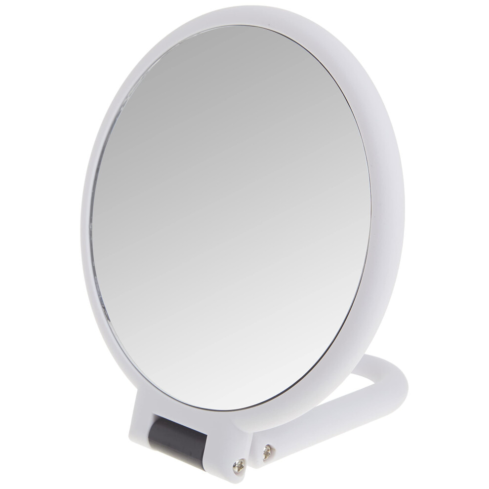 Danielle White Soft Touch Hand Held Mirror