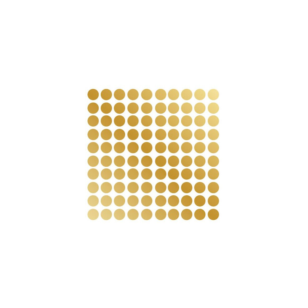 Innovative Stencils Polka Dot Wall Decal Nursery Kids Room Peel And Stick Removable Sticker Circle Pattern Decor #1326 (2"""" (100 Dots) ) Gold ?A???T??A St??S??