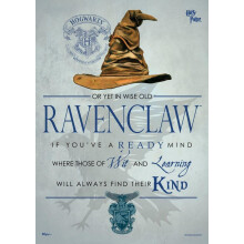 MIGHTYPRINT Harry Potter - Ravenclaw - Hogwarts Sorting Hat House Quote - Durable 17 x 24 Wall Art - NOT Made of Paper - Officially Licensed Collecti