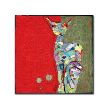 Trademark Fine Art Wyanne 'Three Cent Attitude' Canvaskonst 14x14