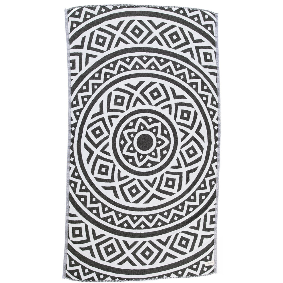Bersuse Serviette de plage turque 100 % coton Venise, serviette de bain, double couche, peshtemal, couverture de plage, essentiels de plage - 99 x 180