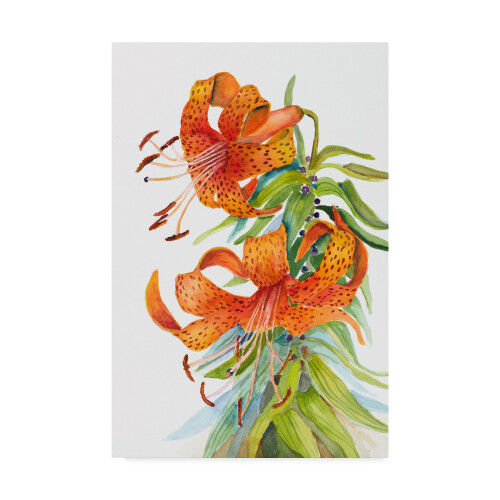 Tiger Lilies af Joanne Porter 12x19-tommer