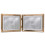 Lawrence Frames 11775D Classic Bead Picture Frame  7x5 Double  Gold 1