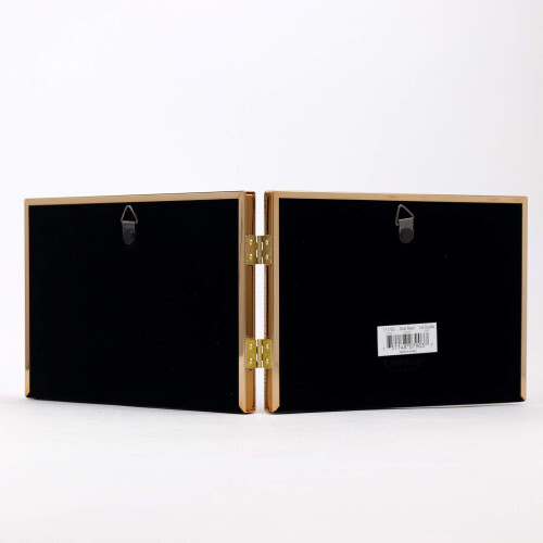 Lawrence Frames 11775D Classic Bead Picture Frame  7x5 Double  Gold 2