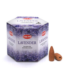 Hem Lavendel -tilbagestrømning Brune røgelseskegler Langvarig aroma for positivitet og rent lufttræpulver Aromaterapi til stresslindring Air Puri