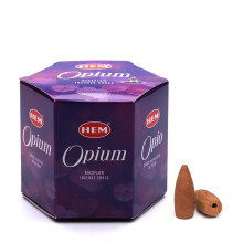 Hem Opium Backflow Brown Røgelseskegler Langvarig aroma for positivitet og rent lufttræpulver Aromaterapi til stresslindring Air Purifier & Clean