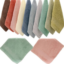 YANQINQIN Confezione da 12 Asciugamani per il viso Multicolore Morbido Asciugamano 35 * 35 cm (1)