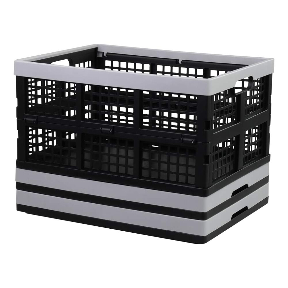 Caisses pliantes CadineUS, lot de 3, 32 litres, bac de rangement pliable
