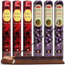 ?dle lavendel r?gelsespinde og r?d rose r?gelse pinde med r?gelse holder bundt til spirituel dekoration og hjemme duft