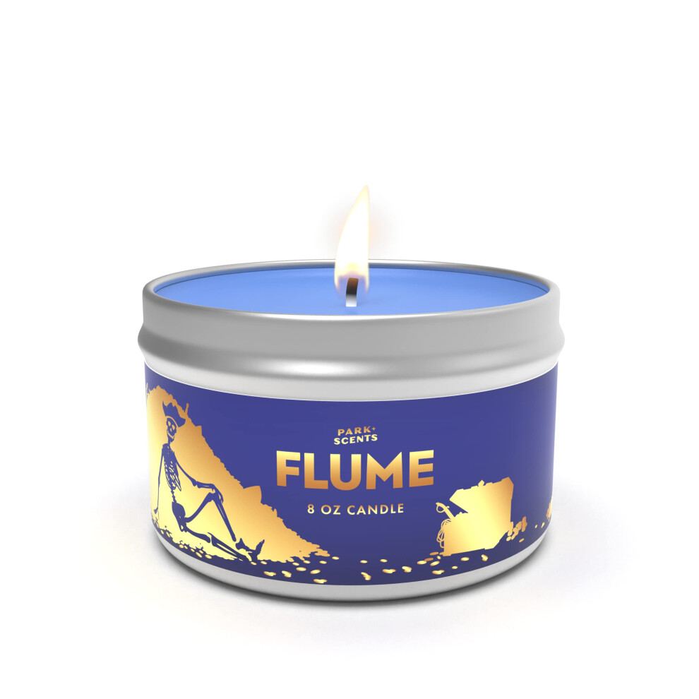 Park Scents Flume Candle - Inspired by The Atmosphere of The Pirates of The Caribbean Ride - Handmade in The USA  Vegan  and Cruelty-Free | 8 oz. Tin-image-OPC-PGC5MPJ-NEW