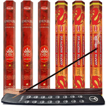 Dragons Blood Incense Sticks & Holder Bundle Variety Pack fra Hem Trumiri Insense Insence