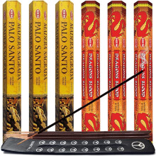 TRUMIRI Palo Santo & Dragons Blood Incense Sticks & Holder Bundle Variety Pack From Hem Trumiri Insense Insencents Insencents Insencents