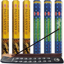 Palo Santo r?gelse & myrra r?gelse pinde & holder bundt Variety Pack fra Hem Trumiri Insense Insense