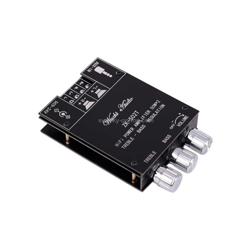 Zk-502T Bluetooth 5.0 50W X 2 Wireless Tpa3116d2 Stereo Hifi Class D Amplifier Board Stereo Audio Amp Amplificador 766262137051